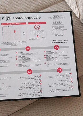 Anatolian 1000 Parça Altın Renkli Puzzle - Görsel 4