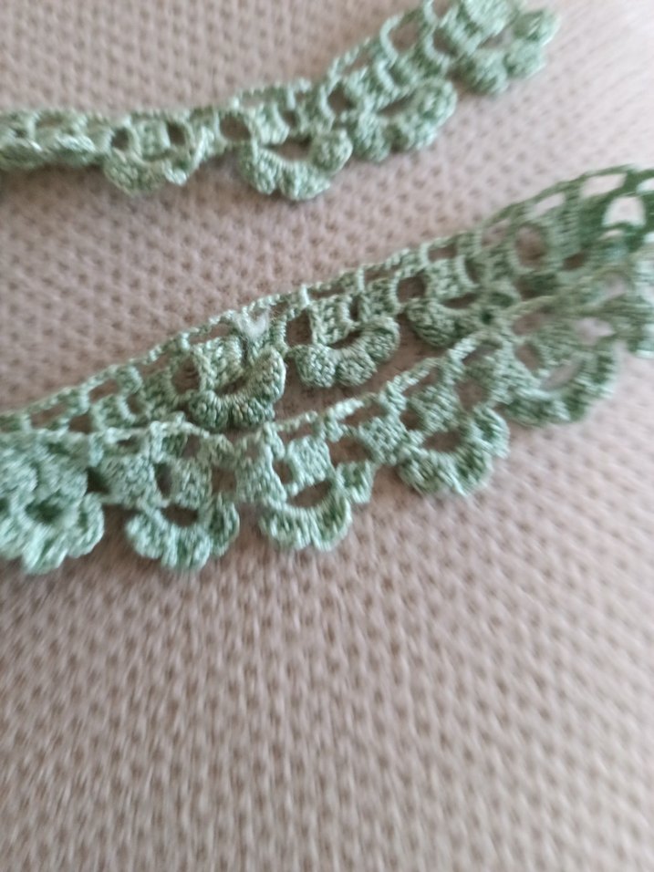 Yeşil Bohem El Yapımı Dantel Şerit - Görsel 3