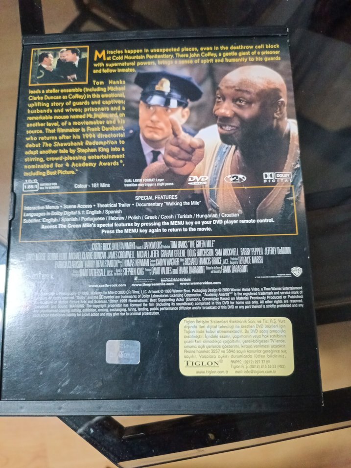 The Green Mile DVD - Tom Hanks' Filmi - Görsel 2