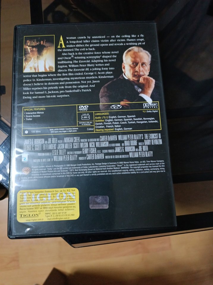 William Peter Blatty'nin The Exorcist III DVD'si - Görsel 2