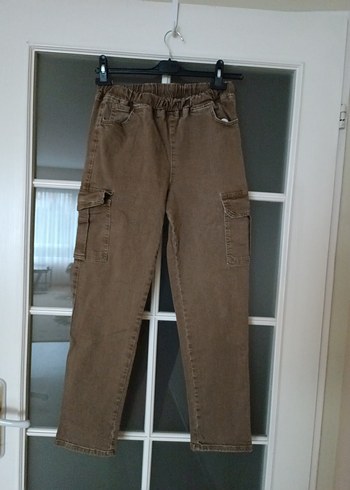 Erkek Çocuk Kahverengi Denim Pantolon