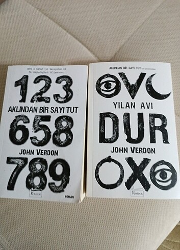 John Verdon dan 2 kitap birlikte fiyatıdır 