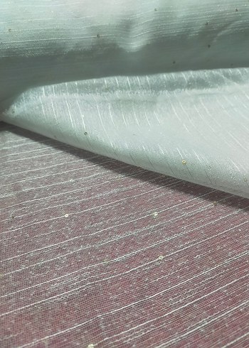 Gold pul detaylı tül perde - Görsel 4