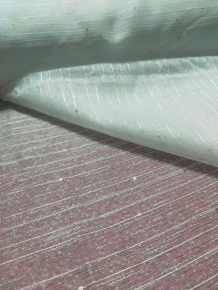 Gold pul detaylı tül perde - Görsel 4