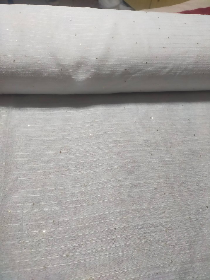 Gold pul detaylı tül perde - Görsel 3