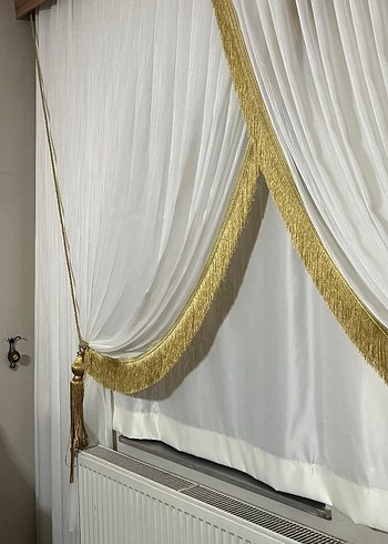 Altın İşlemeli Modern Perde - Görsel 3