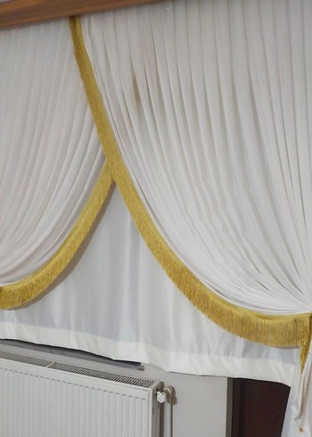 Altın İşlemeli Modern Perde - Görsel 5