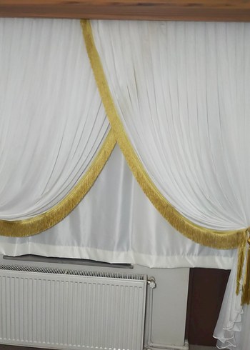 Altın İşlemeli Modern Perde - Görsel 4