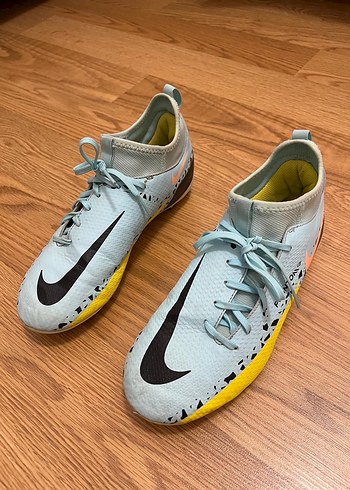 Mavi Pastel Erkek Futbol Ayakkabısı Velcro - Görsel 4