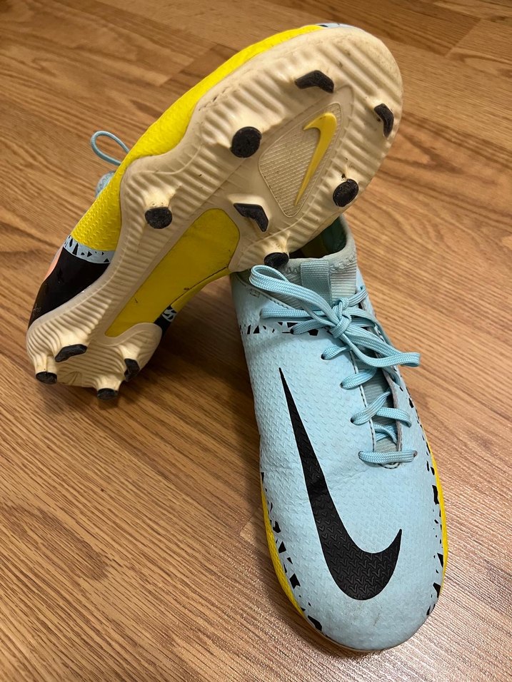 Mavi Pastel Erkek Futbol Ayakkabısı Velcro - Görsel 2