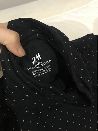 Kız badi bozalı yaka h&m