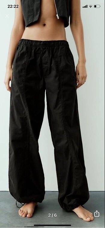 Zara Zara paraşüt kargo pantolon