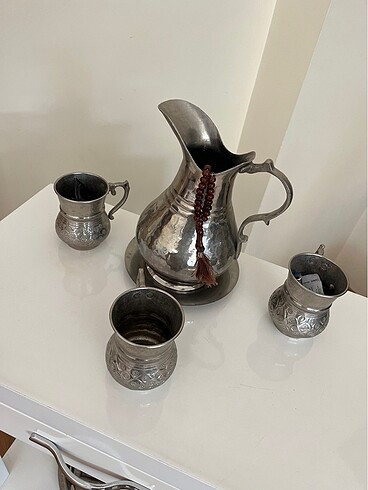 Diğer Gümüş 4 lü sürahi bardak set