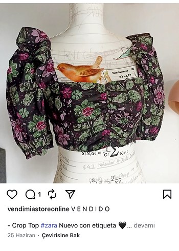 xs Beden ZARA Bohem Bluz