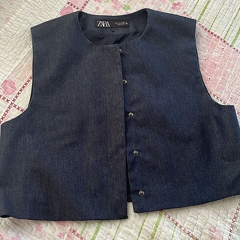 Zara Denim görünümlü yelek