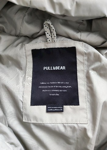 Pull & Bear M Beden Erkek Şişme Mont - Görsel 3