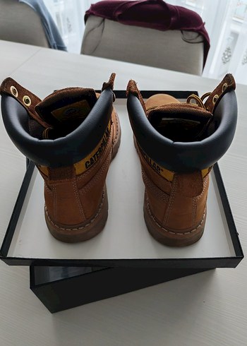 CAT Kadın Tarçın 36 numara Deri Dolgu Topuklu Bot - Görsel 4