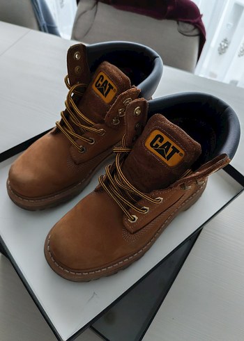 CAT Kadın Tarçın 36 numara Deri Dolgu Topuklu Bot - Görsel 3