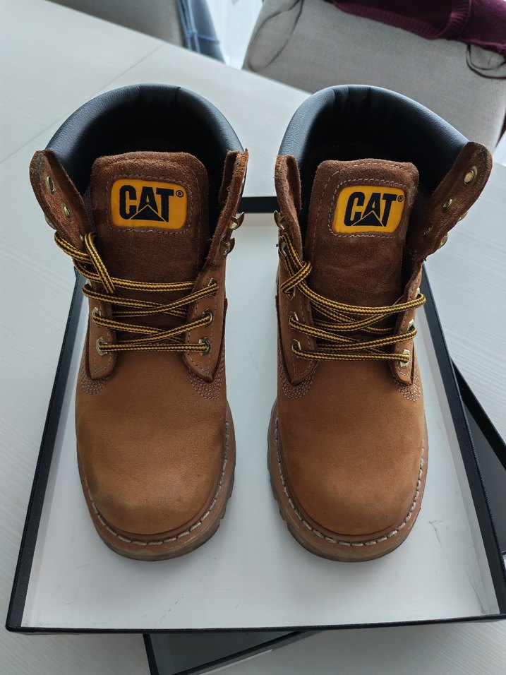 CAT Kadın Tarçın 36 numara Deri Dolgu Topuklu Bot - Görsel 2