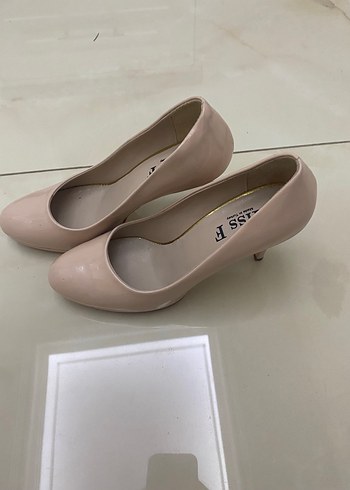 Toz Pembe Parlak Stiletto Kadın Ayakkabı - Görsel 3