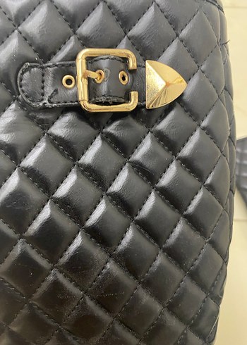 Kadın Siyah Tokalı Deri Dizüstü Bot - Görsel 5