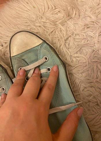 Mavi Kadın Converse Ayakkabı& Gri/Yeşil Converse& Nike Ayakkabı - Görsel 4