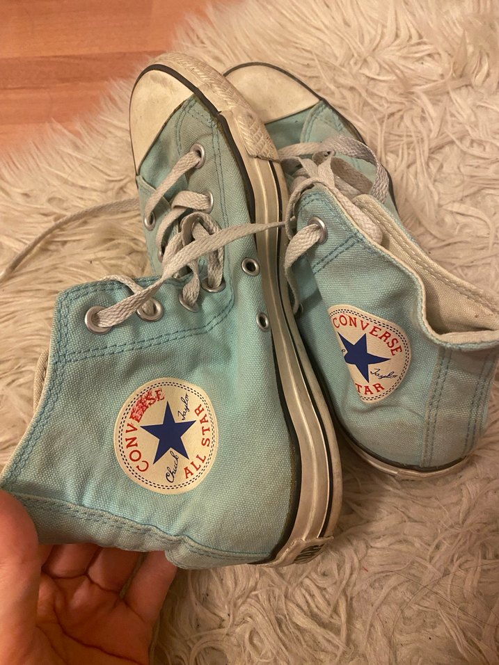 Mavi Kadın Converse Ayakkabı& Gri/Yeşil Converse& Nike Ayakkabı - Görsel 3