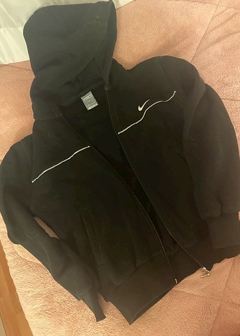 Nike Siyah Fermuarlı Kadın Sweatshirt - Görsel 2