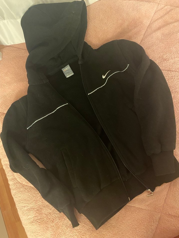 Nike Siyah Fermuarlı Kadın Sweatshirt - Görsel 2