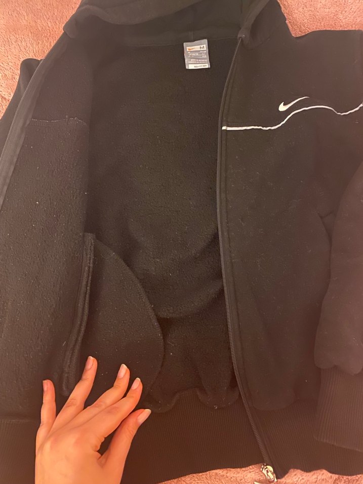 Nike Siyah Fermuarlı Kadın Sweatshirt - Görsel 5