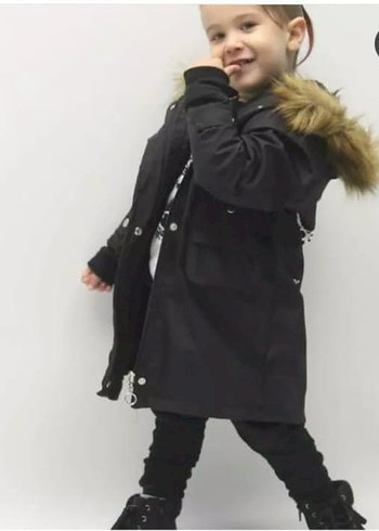 Kürklü unisex Çocuk Mont - Görsel 2