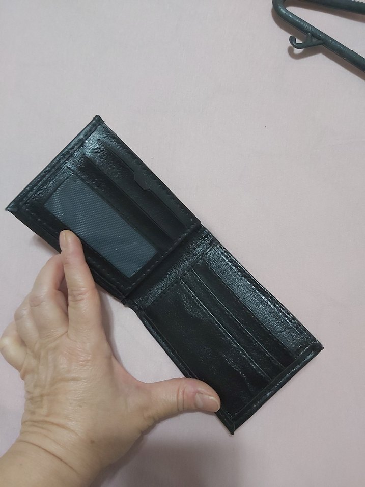 Siyah Minimalist Erkek Cüzdan - Görsel 2