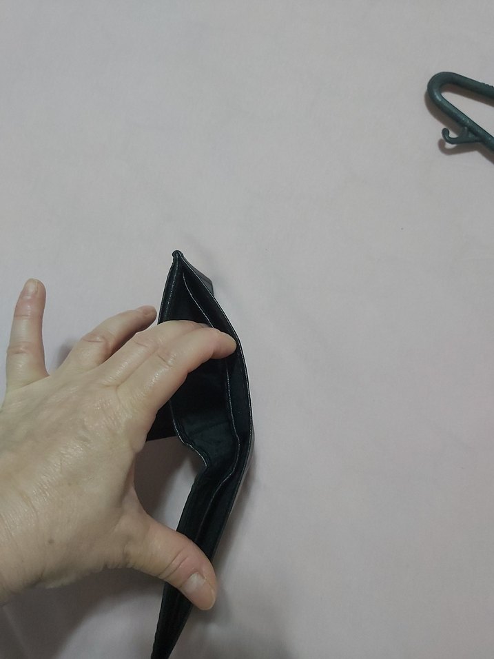 Siyah Minimalist Erkek Cüzdan - Görsel 3