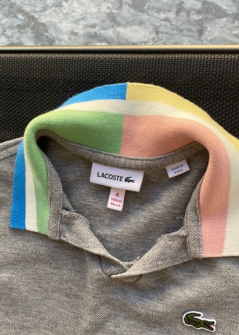 Lacoste Gri Renkli Elbise