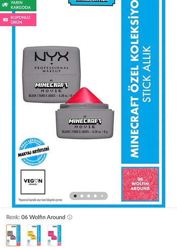 NYX NYX Minecraft Movie Allık