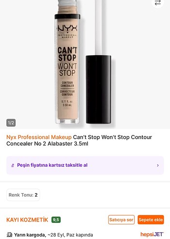NYX NYX Açık Bej Kapatıcı