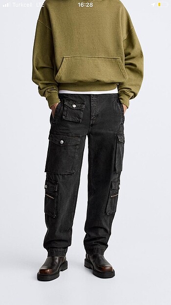 Zara Erkek Kargo Jean pantolon