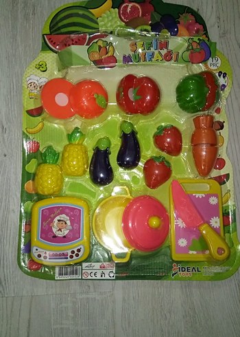 Diğer Renkli Eğitim Mutfak Oyuncak Seti