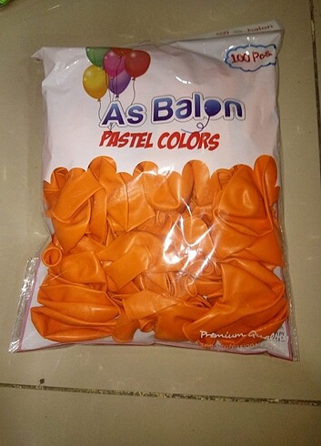 İç Mekan Turuncu Balon.(100'lü) 
