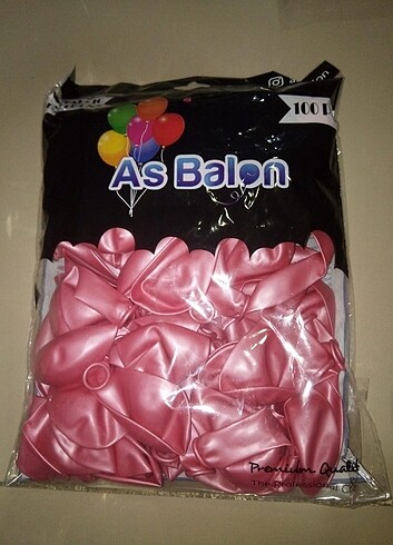 Metalik Pembe Balon.(100 adet) 
