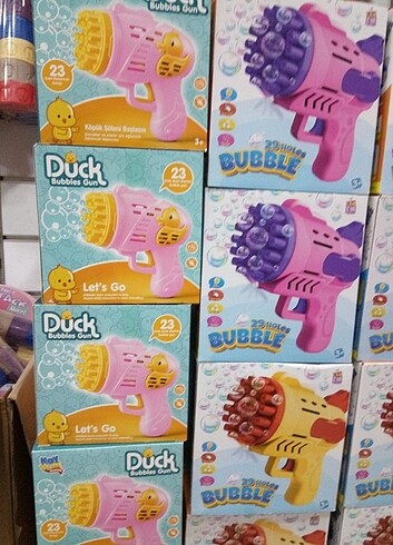 Beden Pilli Ördek Figürlü Köpük Silahı.