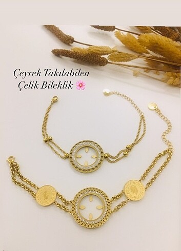 Çelik Çeyrek Takilan bileklik 