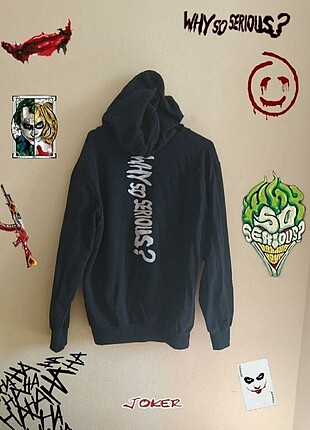 Siyah joker sweatshirt