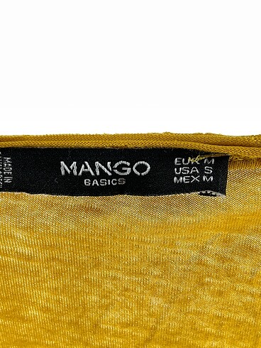 m Beden sarı Renk Mango T-shirt %70 İndirimli.