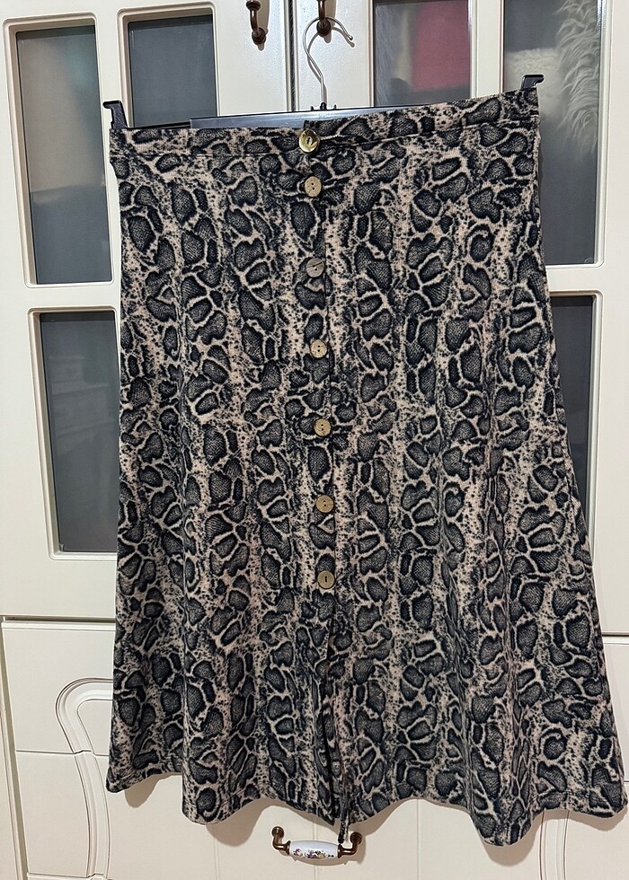 Leopar desenli etek - Görsel 4