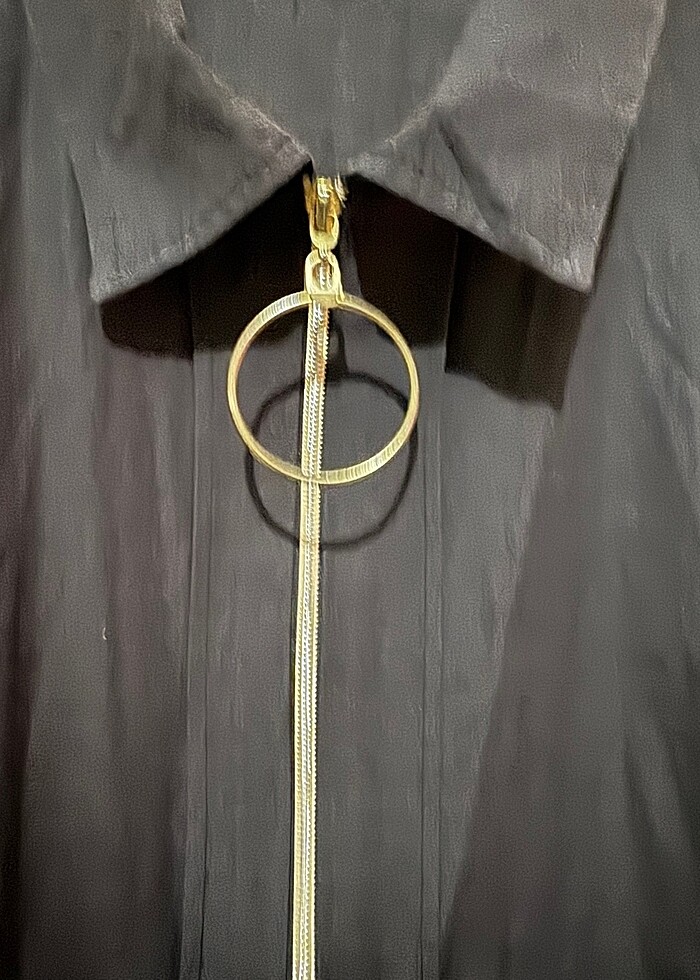 Önden fermuarlı gömlek - Görsel 2