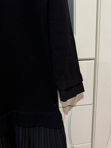 Eteği saten pilise,elbise - Görsel 2