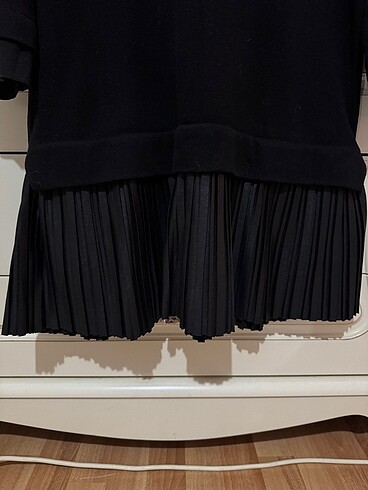 Eteği saten pilise,elbise - Görsel 4