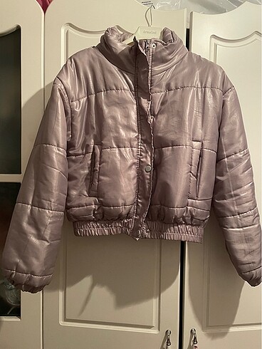 Crop lila renk mont
