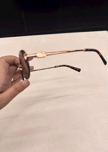 Beden Parlak Kahverengi Minimalist Kadın Güneş Gözlüğü
